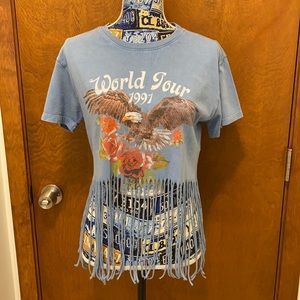 Urban Nation fringe t shirt size small , never worn
